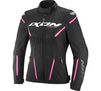 Ixon Striker 2 Air WP imperméable dames moto textile veste, noir-rose, taille XS pour femmes
