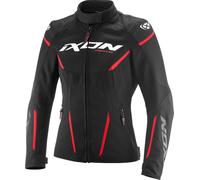 Ixon Striker 2 Air WP imperméable dames moto textile veste, noir/rouge, Taille XS