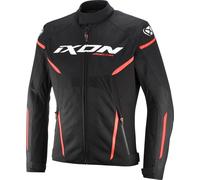 Ixon Striker 2 Air WP Veste textile de moto imperméable, Noir/Blanc/Rouge, Taille XL