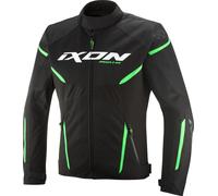 Ixon Striker 2 Air WP Veste textile de moto imperméable, noir-vert, taille M pour homme