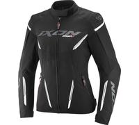 Ixon Striker 2 imperméable dames moto textile veste, Noir/Blanc, Taille XL