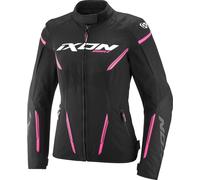 Ixon Striker 2 imperméable dames moto textile veste, noir/rose, Taille S