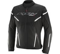 Ixon Striker 2 Veste textile de moto imperméable, Noir/Blanc, Taille 4XL