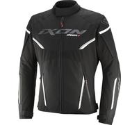 Ixon Striker 2 Veste textile de moto imperméable, Noir/Blanc, Taille S
