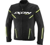 Ixon Striker 2 Veste textile de moto imperméable, noir/jaune, Taille L