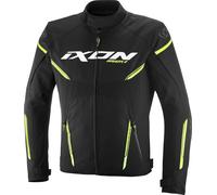 Ixon Striker 2 Veste textile de moto imperméable, noir/jaune, Taille M