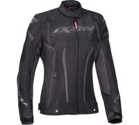 Ixon Striker Veste textile imperméable à l’eau pour dames de moto, noir, taille XS pour femmes