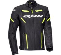 Ixon Striker Veste textile imperméable à l’eau pour moto, noir-jaune, taille 3XL pour homme