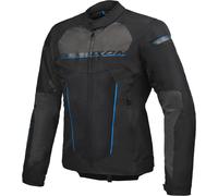 Ixon T-Rex Veste textile de moto, noir/gris/bleu, Taille XXL