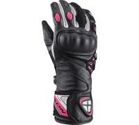 Ixon Thund Gants de moto pour dames, noir/blanc/rose, Taille XL