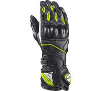 Ixon Tornado Air Gants de moto, noir-blanc-jaune, taille 2XL pour homme