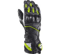 Ixon Tornado Air Gants de moto, Noir/Blanc/Néon jaune, Taille M