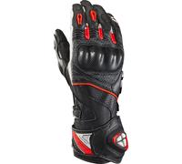 Ixon Tornado Air Gants de moto, Noir/Blanc/Rouge, Taille 2XL