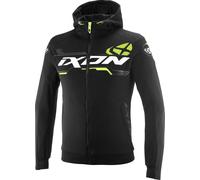 Ixon Touchdown Ultra Veste textile moto, Noir/Blanc/Jaune, Taille L