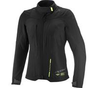 Ixon Tyr parka textile moto pour dames imperméable, noir/jaune, Taille 2XL
