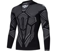 Ixon Underground Chemise fonctionnelle à manches longues, noir/gris, Taille M/L