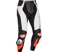 Ixon Vendetta Evo Pantalon en cuir de moto, noir-blanc-rouge, taille 2XL