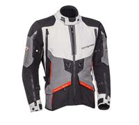 Ixon Ragnar Veste textile moto, noir-gris-rouge, taille M pour homme