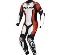 Ixon Vortex 3 Combinaison en cuir de moto 1 pièce, Blanc/Noir/Rouge, Taille XL
