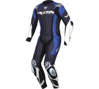 Ixon Vortex 3 Combinaison en cuir de moto 1 pièce, noir/bleu/blanc, Taille XL