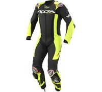 Ixon Vortex 3 Combinaison en cuir de moto 1 pièce, noir-jaune, taille L pour homme