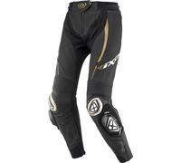 Ixon Vortex 3 Pantalon en cuir de moto pour dames, Noir/Or, Taille XXL