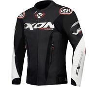 Ixon Vortex 3 Veste en cuir de moto, Noir/Blanc, Taille L
