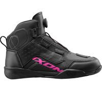 Ixon Vyper WP Chaussures de moto pour femmes imperméables, noir/rose, Taille 40