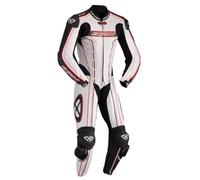 Ixon Zenith Combinaison de cuir d’une seule pièce, noir-blanc-rouge, taille 46 pour homme