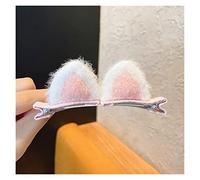 IXOUP 2 pièces nouvelles oreilles de chat en peluche épingles à cheveux filles pinces à cheveux mignonnes accessoires pour cheveux femmes barrettes douces enfants ornements de mode cadeau (couleur : O