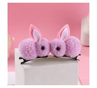 IXOUP 2 pièces nouvelles oreilles de chat en peluche épingles à cheveux filles pinces à cheveux mignonnes accessoires pour cheveux femmes barrettes douces enfants ornements de mode cadeau (couleur
