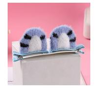 IXOUP 2 pièces nouvelles oreilles de chat en peluche épingles à cheveux filles pinces à cheveux mignonnes accessoires pour cheveux femmes barrettes douces enfants ornements de mode cadeau (couleur