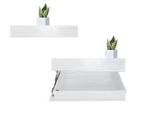 IXPIUZB Étagère murale avec compartiment caché, étagère flottante secrète en bois pour un rangement sûr et facile de petits objets, chargement de 15 kg