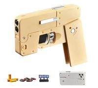 IXPIUZB Pistolet Jouet, Apparence du TéLéPhone Pistolet à Balle Molle Mousse Toy Gun Projectile Automatique Chargement à Deux Canaux Stockage Pratique, Corps De Pistolet Pliable, Yellow