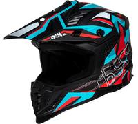IXS 363 2.0, casque à croix S Mat Noir/Rouge/Bleu Clair Mat Noir/Rouge/Bleu Clair