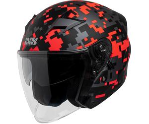 IXS 99 2.0, casque de jet XS Mat Noir/Rouge Mat Noir/Rouge