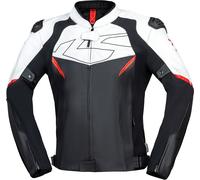 IXS Ace 1.0, veste en cuir M Noir/Blanc/Rouge Noir/Blanc/Rouge