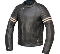 IXS Andy Veste en cuir de moto, noir, taille 62 pour homme
