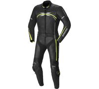 IXS Camaro Combinaison de cuir deux pièces, noir/jaune, Taille 56