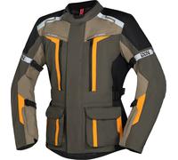 IXS Evans-ST 2.0 Veste textile imperméable à l’eau pour moto de tourisme, vert, taille L pour homme