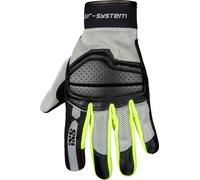 IXS Evo-Air, gants femmes M Noir/Gris Clair/Jaune Néon Noir/Gris Clair/Jaune Néon