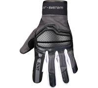 IXS Evo-Air, gants femmes XL Noir/Gris Foncé/Blanc Noir/Gris Foncé/Blanc
