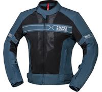IXS Evo-Air Veste textile de moto, noir-bleu, taille M pour homme