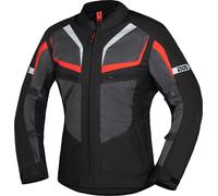 IXS Gerona-Air 1.0 Veste textile de moto, noir-gris-rouge, taille 5XL pour homme