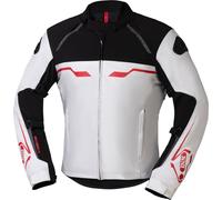 IXS Hexalon-ST Veste textile de moto imperméable, noir-blanc-rouge, taille 2XL pour homme