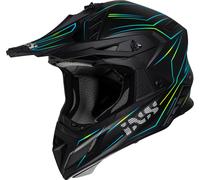 IXS iXS189FG 2.0 Casque de motocross, noir mat/jaune, Taille M (57/58)