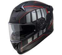 IXS 422 FG 2.1, casque intégral S Mat Noir/Gris/Rouge Mat Noir/Gris/Rouge