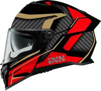 IXS iXS912 SV 2.0 Blade Casque, Noir mat/rouge, Taille M (57/58)