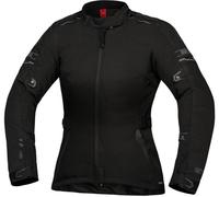IXS Lane ST-Plus, veste textile imperméable pour femmes M Noir Noir