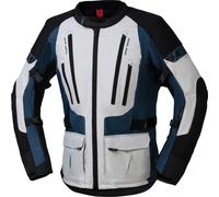 IXS Lennik-ST, veste textile imperméable S Gris Clair/Bleu/Noir Gris Clair/Bleu/Noir
